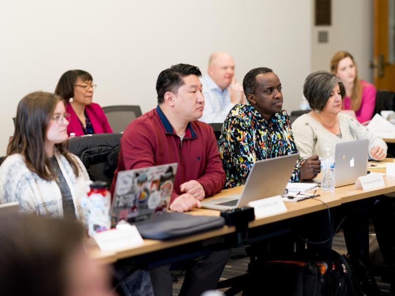 Group of Graduate Students in Classroom