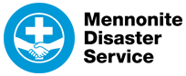 Mennonite Disaster Service Logo Blue White