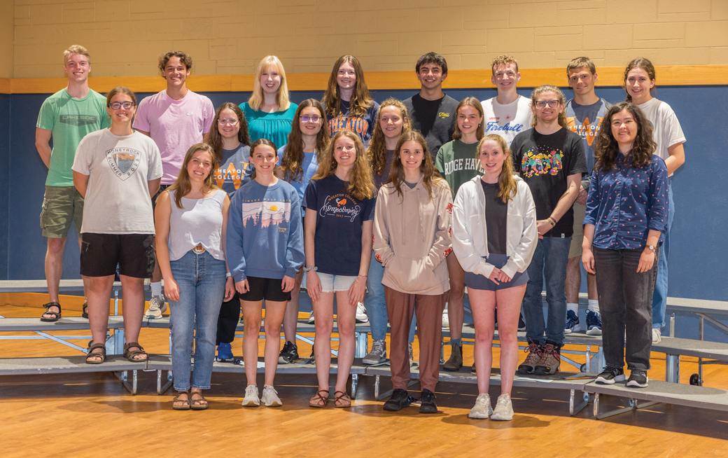 Group photo of third-generation Wheaton College students