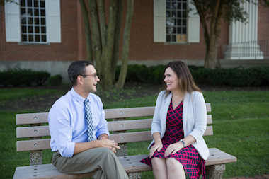 Faculty members Jim Beitler and Rebecca Sietman